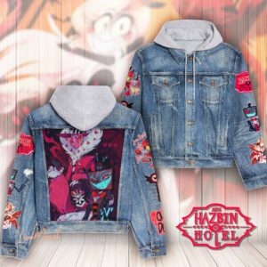 Hazbin Hotel Hooded Denim Jacket LDN1066