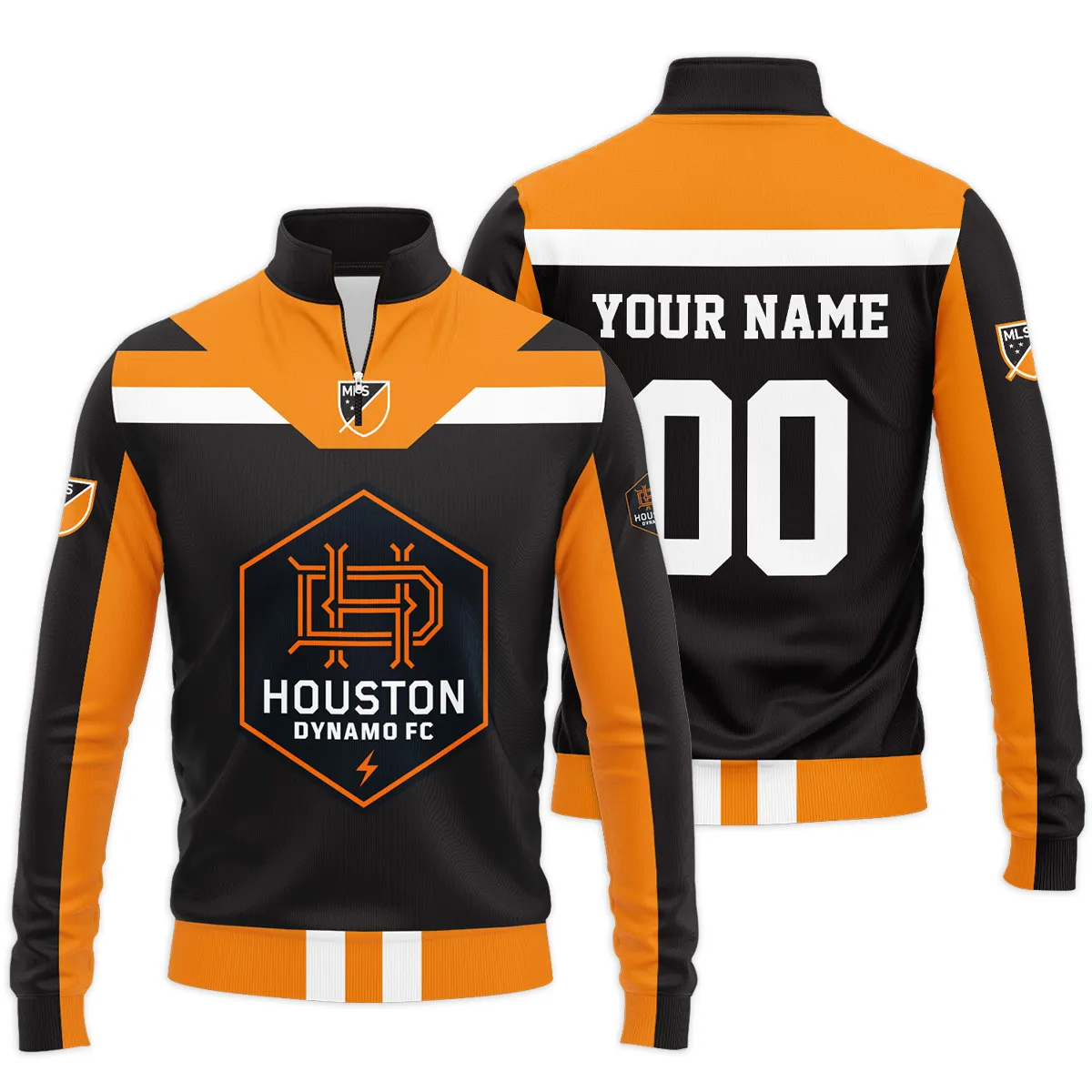 Houston Dynamo MLS Quarter Zip Jacket LQZ1038