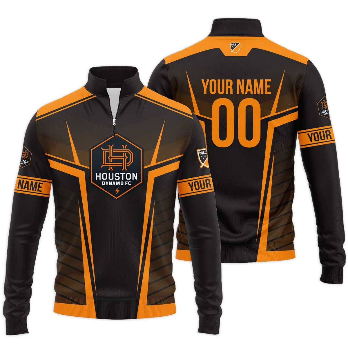 Houston Dynamo MLS Quarter Zip Jacket LQZ1070