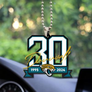 Jacksonville Jaguars Custom Shape 2-sided Acrylic Car Ornament GOM1140