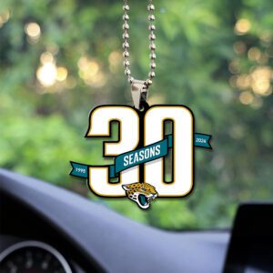 Jacksonville Jaguars Custom Shape 2-sided Acrylic Car Ornament GOM1142