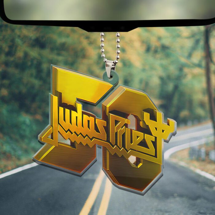 Judas Priest Custom Shape Clear 2-sided Acrylic Car Ornament GOM1202