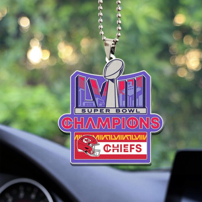 Kansas City Chiefs Custom Shape 2-sided Acrylic Car Ornament GOM1378