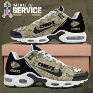 Kansas City Chiefs NFL Camo 2024 Salute to Service Custom Name Air Max Plus TN Shoes AWM1046