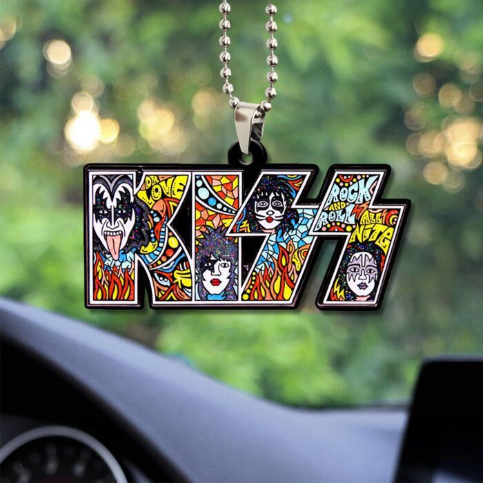 Kiss Band Custom Shape 2-sided Acrylic Car Ornament GOM1159