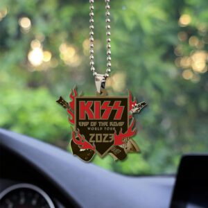 Kiss Band Custom Shape 2-sided Acrylic Car Ornament GOM1252