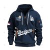 LA Dodgers 2024 World Series Quarter Zip Hoodie WSC1000