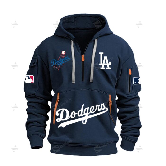 LA Dodgers 2024 World Series Quarter Zip Hoodie WSC1001