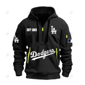 LA Dodgers 2024 World Series Quarter Zip Hoodie WSC1002