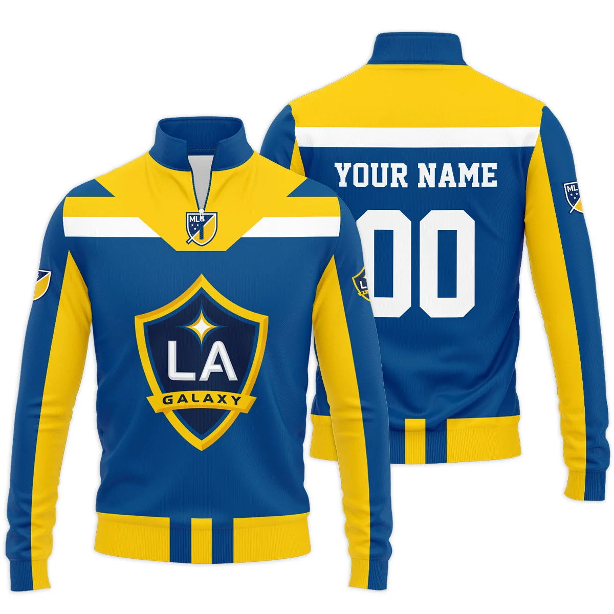 LA Galaxy MLS Quarter Zip Jacket LQZ1132