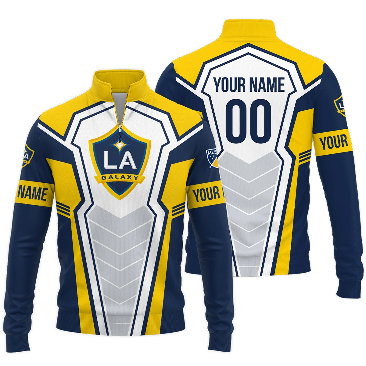 LA Galaxy MLS Quarter Zip Jacket LQZ1192