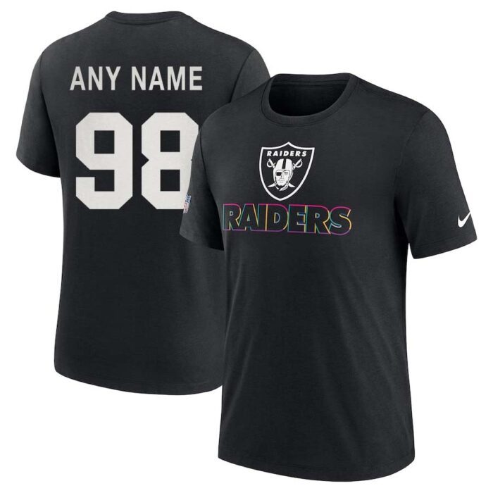 Las Vegas Raiders Personalized NFL Crucial Catch Intercept Cancer 2024 Performance Unisex Shirt