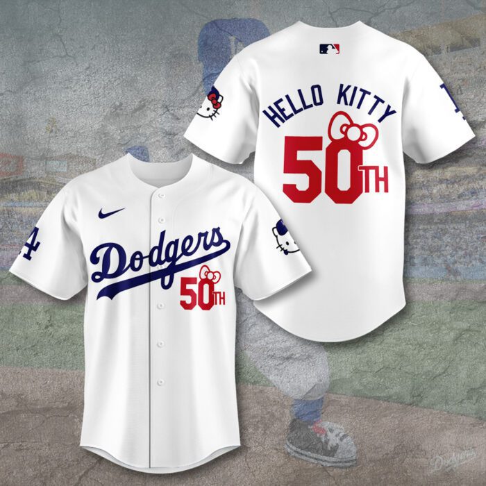 Los Angeles Dodgers x Hello Kitty Baseball Jersey