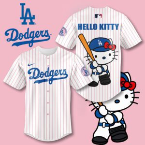 Los Angeles Dodgers x Hello Kitty Baseball Jersey