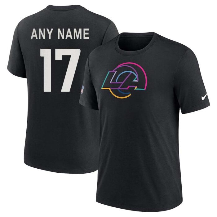 Los Angeles Rams Personalized NFL Crucial Catch Intercept Cancer 2024 Performance Unisex Shirt