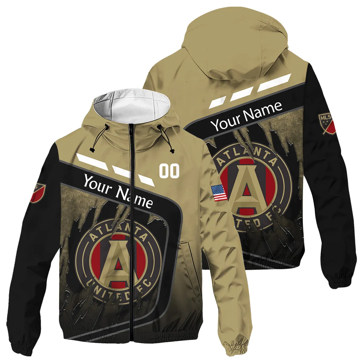 MLS Atlanta United Windbreaker Outdoor Jacket