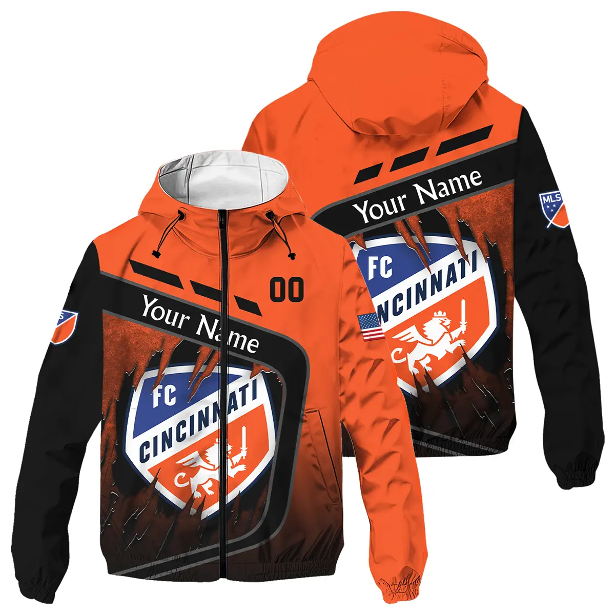 MLS Cincinnati Windbreaker Outdoor Jacket