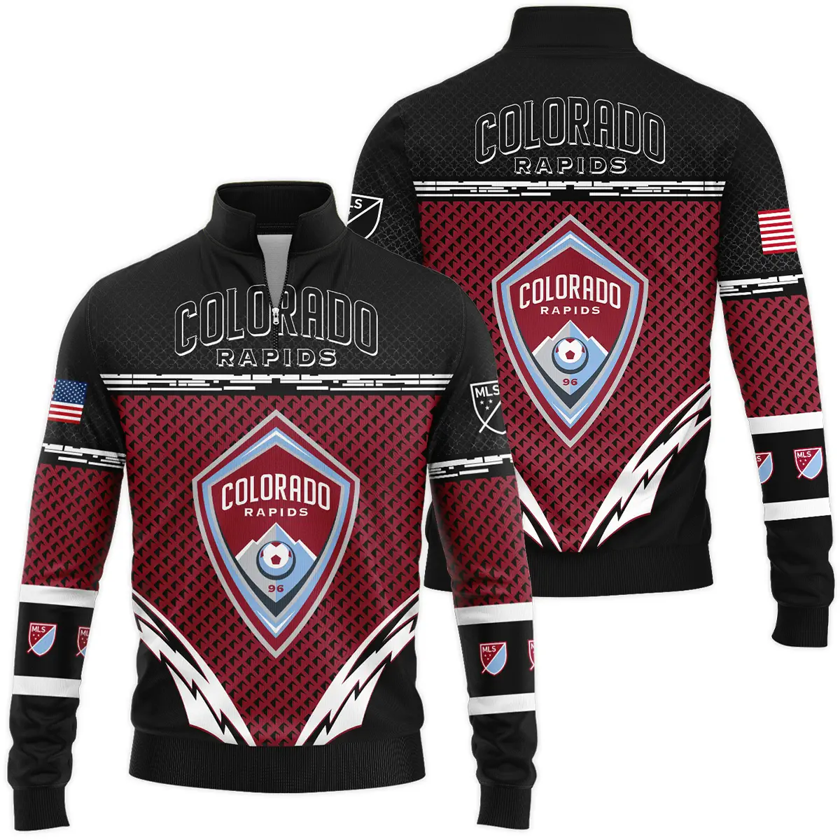 MLS Colorado Rapids Quarter Zip Jacket LQZ1126