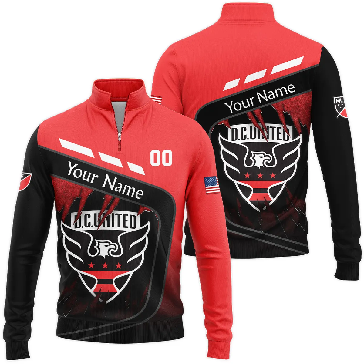 MLS DC United Quarter Zip Jacket LQZ1015