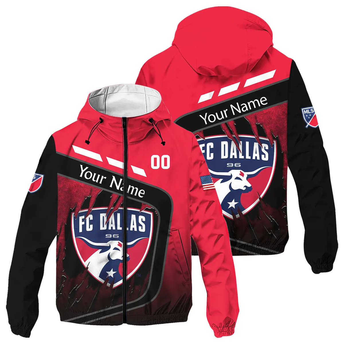 MLS FC Dallas Windbreaker Outdoor Jacket