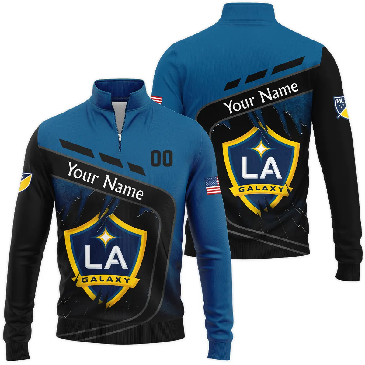 MLS LA Galaxy Quarter Zip Jacket LQZ1037