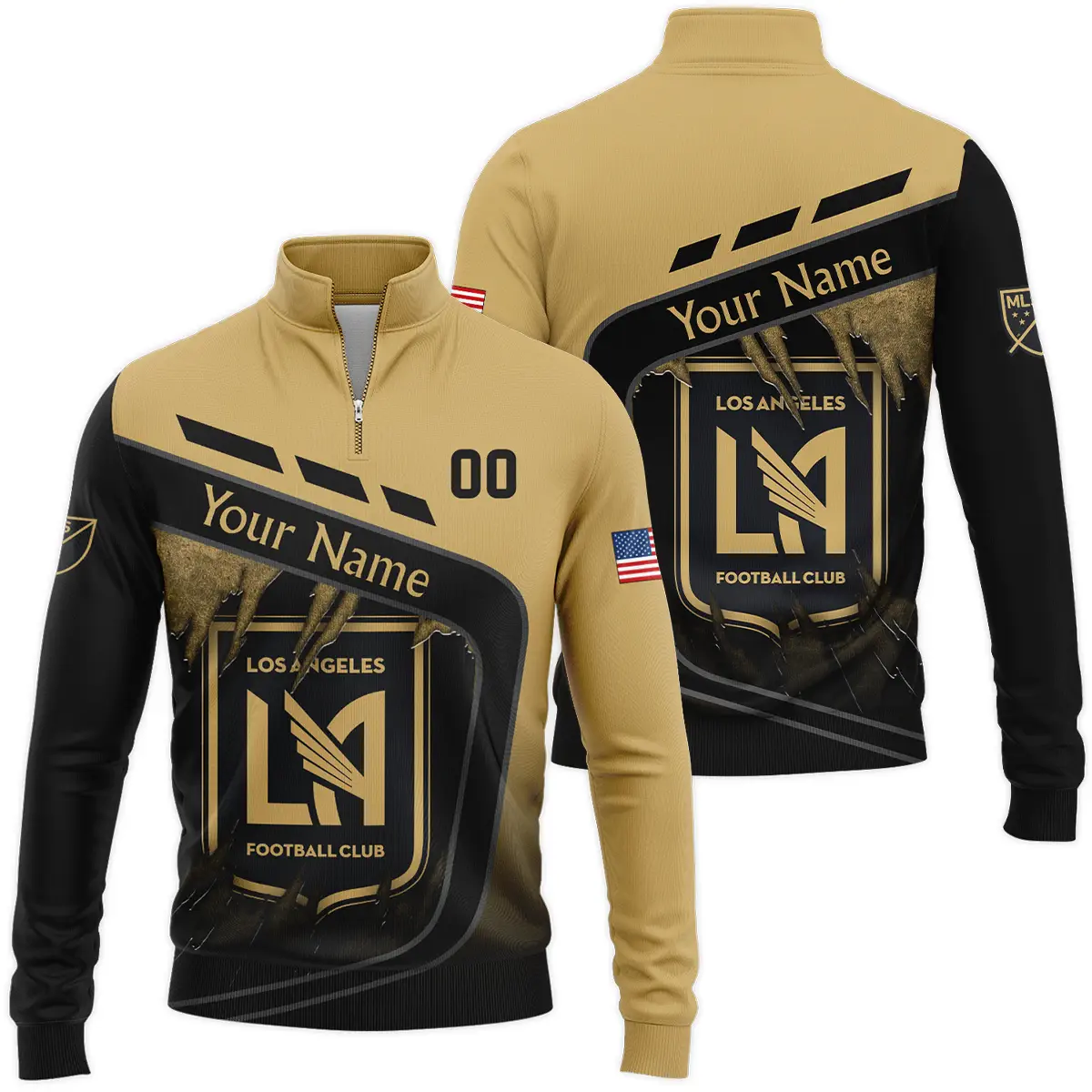 MLS Los Angeles FC Quarter Zip Jacket LQZ1041