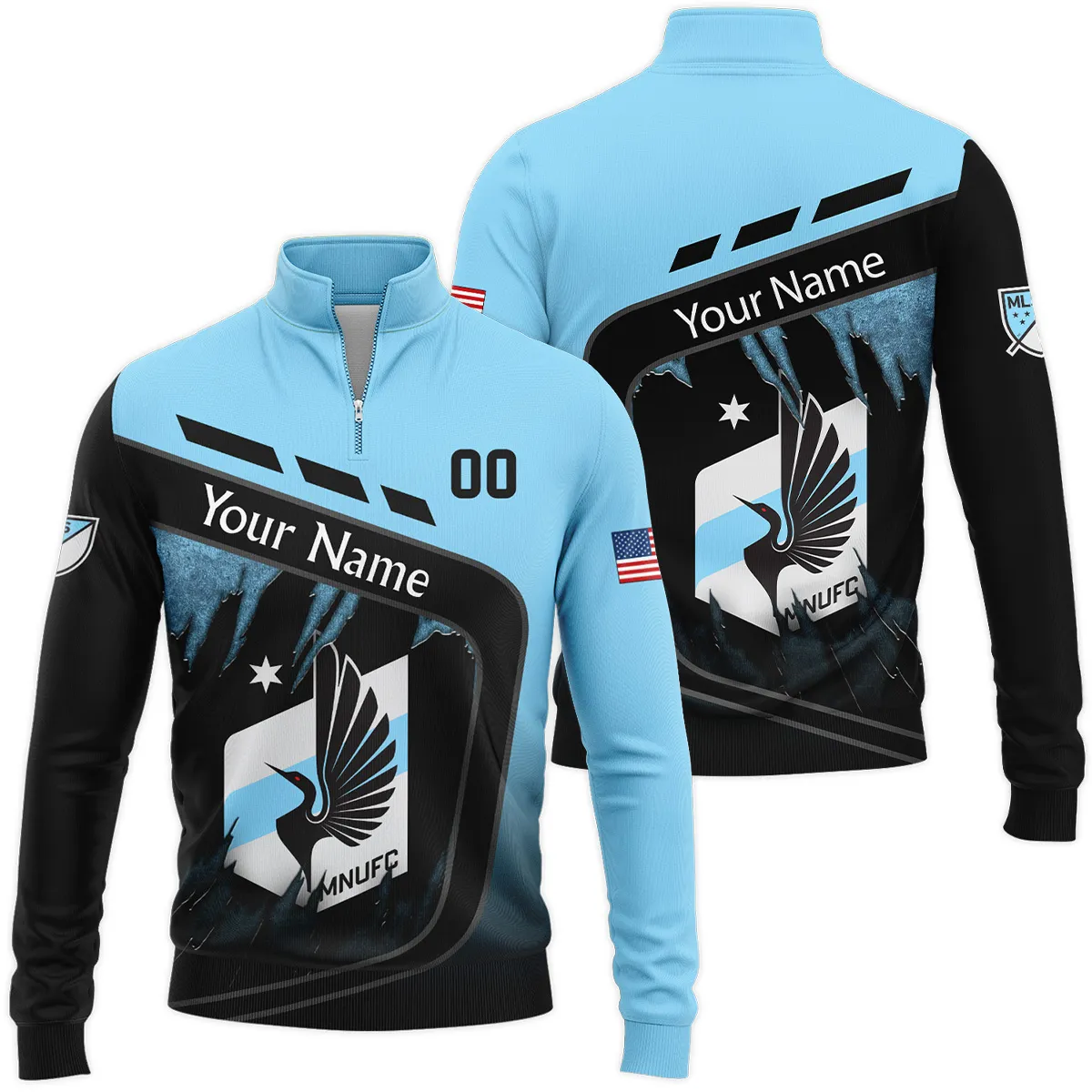 MLS Minnesota United Quarter Zip Jacket LQZ1013