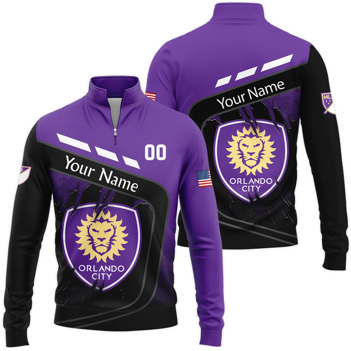 MLS Orlando City Quarter Zip Jacket LQZ1008