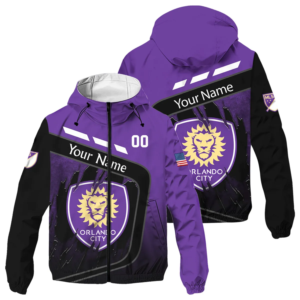 MLS Orlando City Windbreaker Outdoor Jacket