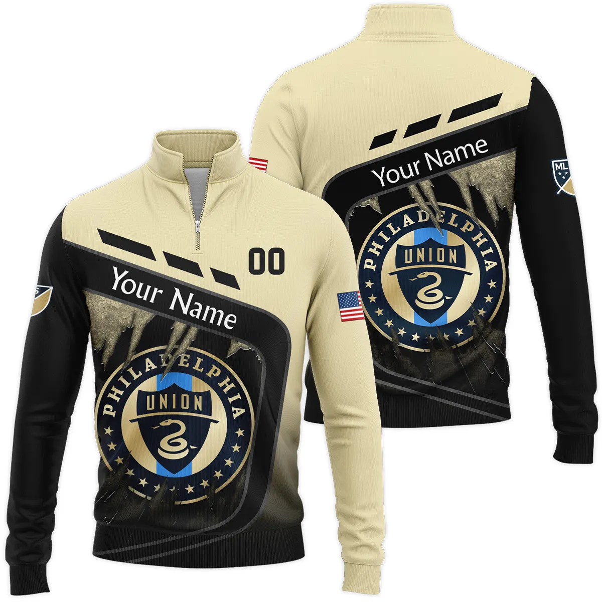 MLS Philadelphia Union Quarter Zip Jacket LQZ1006