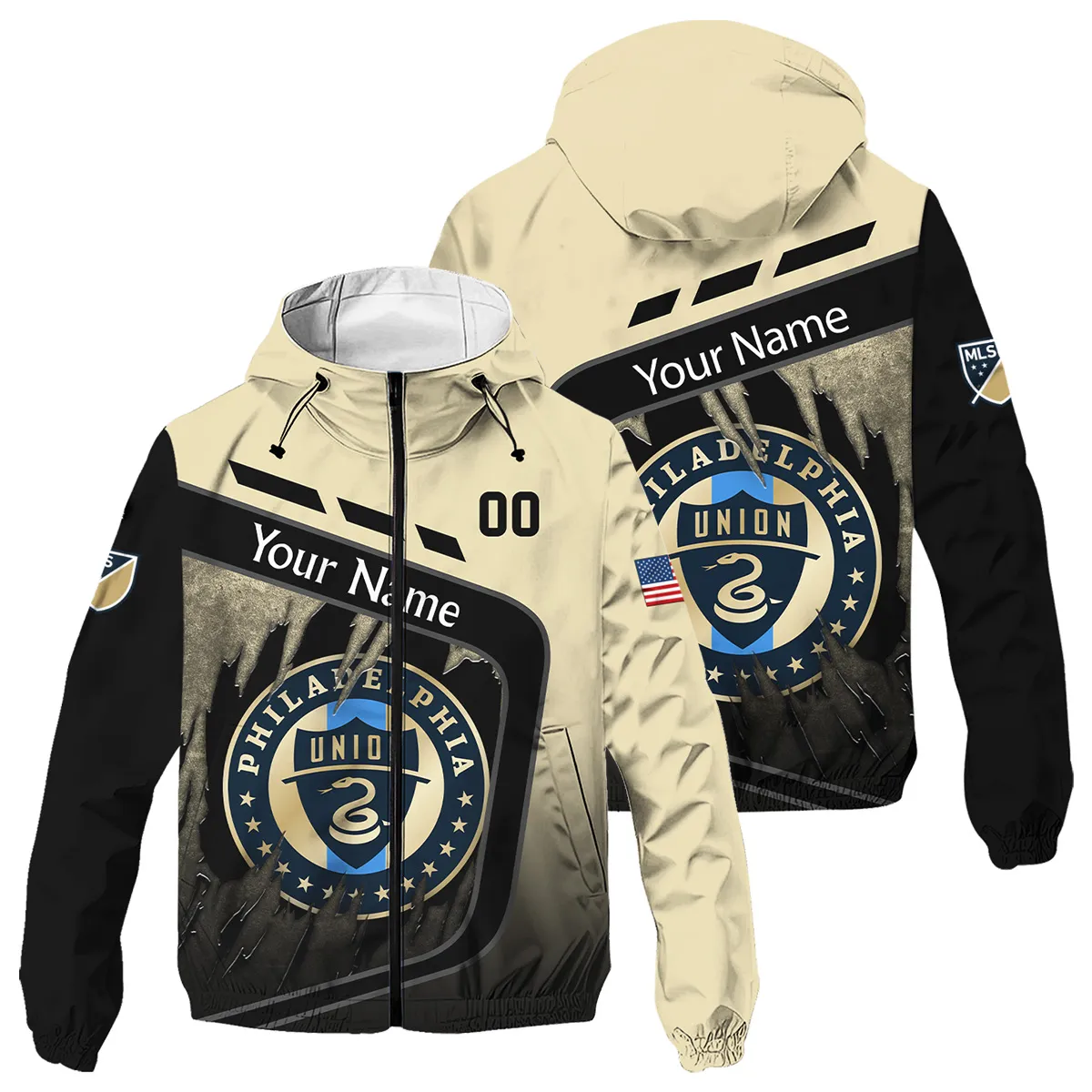 MLS Philadelphia Union Windbreaker Outdoor Jacket