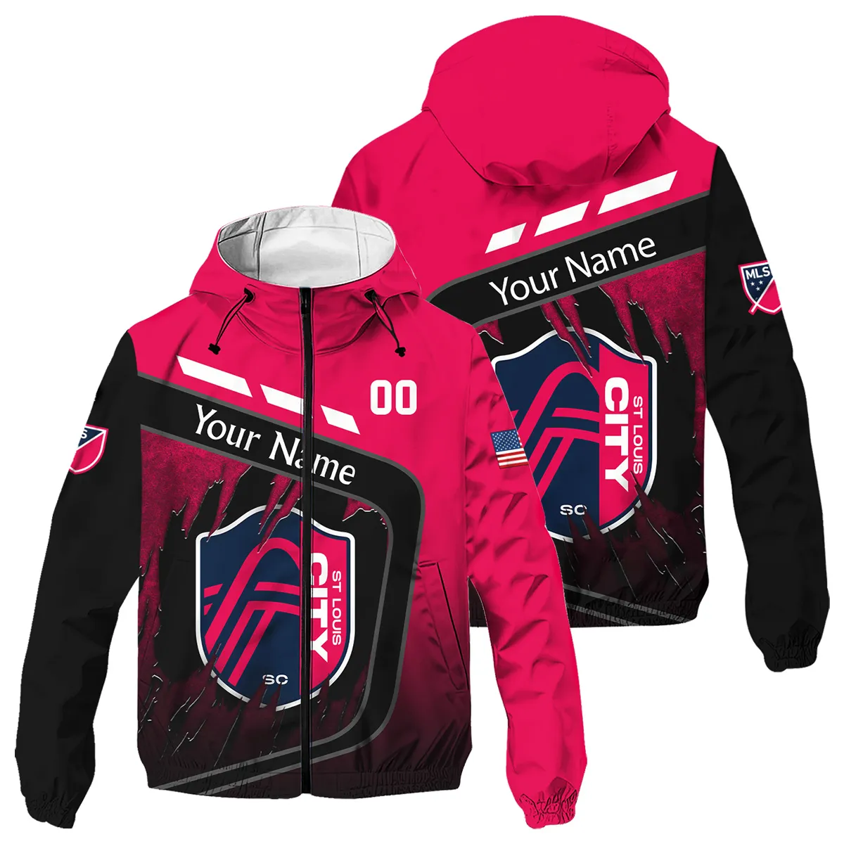 MLS St. Louis City Windbreaker Outdoor Jacket