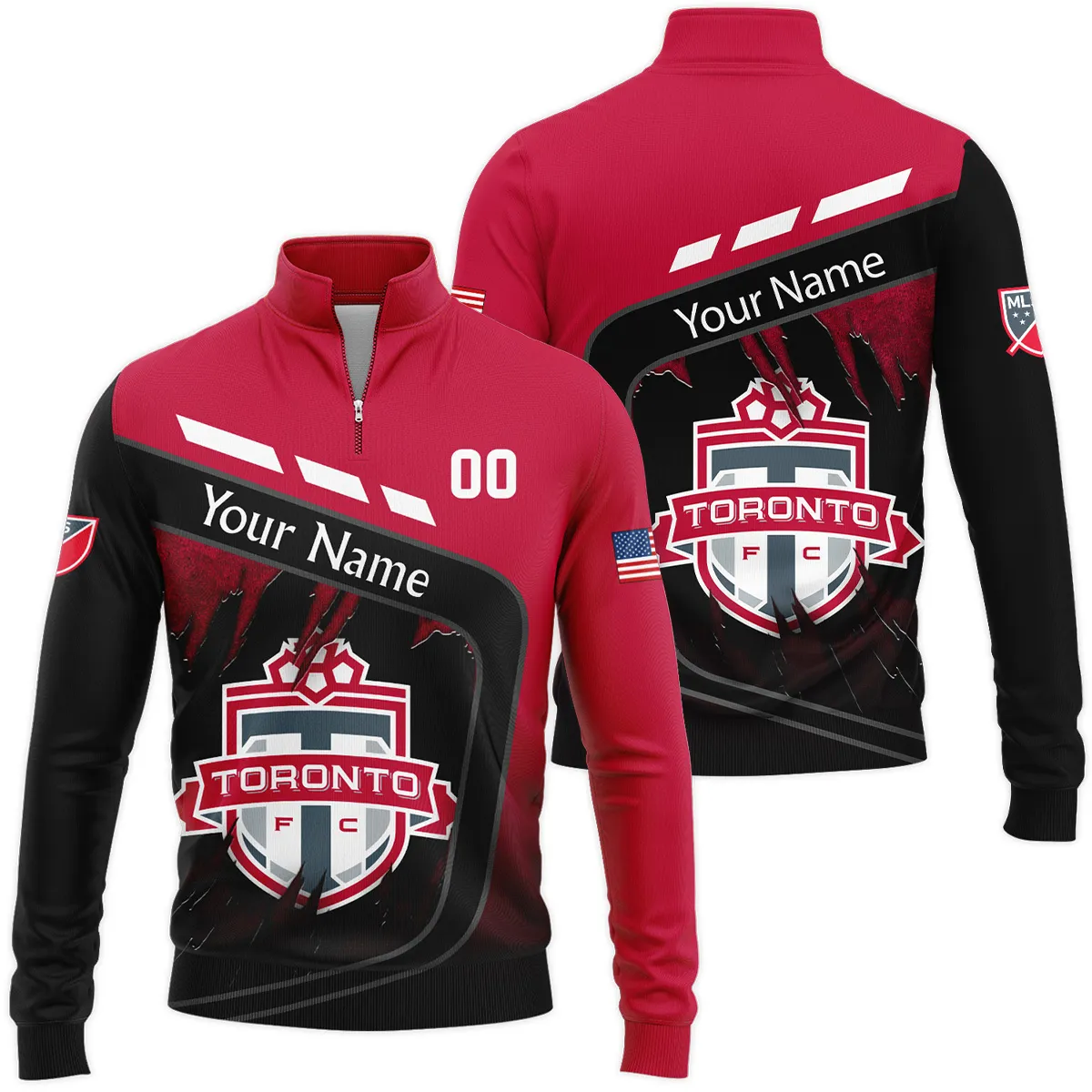 MLS Toronto FC Quarter Zip Jacket LQZ1000