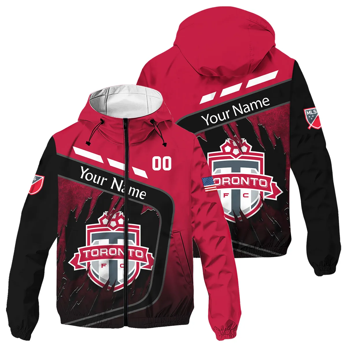 MLS Toronto FC Windbreaker Outdoor Jacket