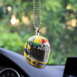 McLaren x Ayrton Senna Custom Shape 2-sided Acrylic Car Ornament GOM1132