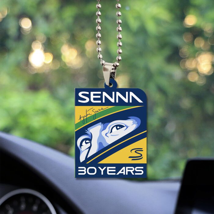 McLaren x Ayrton Senna Custom Shape 2-sided Acrylic Car Ornament GOM1226