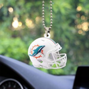 Miami Dolphins Custom Shape 2-sided Acrylic Car Ornament GOM1340