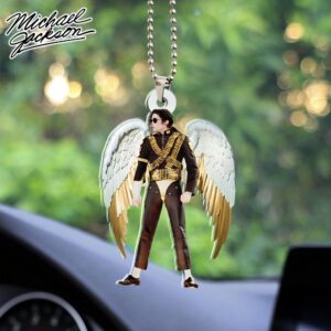 Michael Jackson Custom Shape 2-sided Acrylic Car Ornament GOM1035