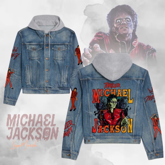 Michael Jackson Hooded Denim Jacket LDN1115