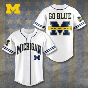 Michigan Wolverines Football Baseball Jersey