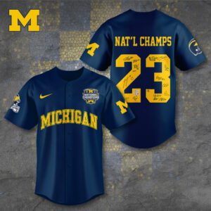 Michigan Wolverines Football Baseball Jersey