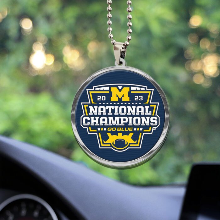 Michigan Wolverines Football Custom Shape 2-sided Acrylic Car Ornament GOM1393