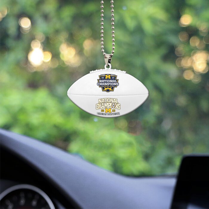 Michigan Wolverines Football Custom Shape 2-sided Acrylic Car Ornament GOM1405