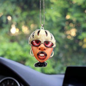 Missy Elliott Custom Shape 2-sided Acrylic Car Ornament GOM1148