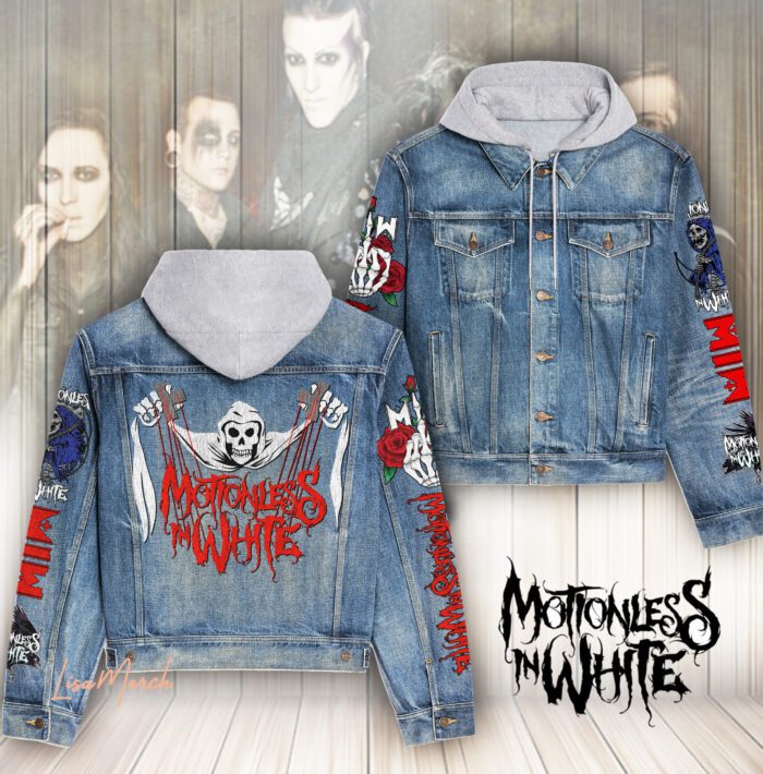 Motionless In White Hooded Denim Jacket LDN1094