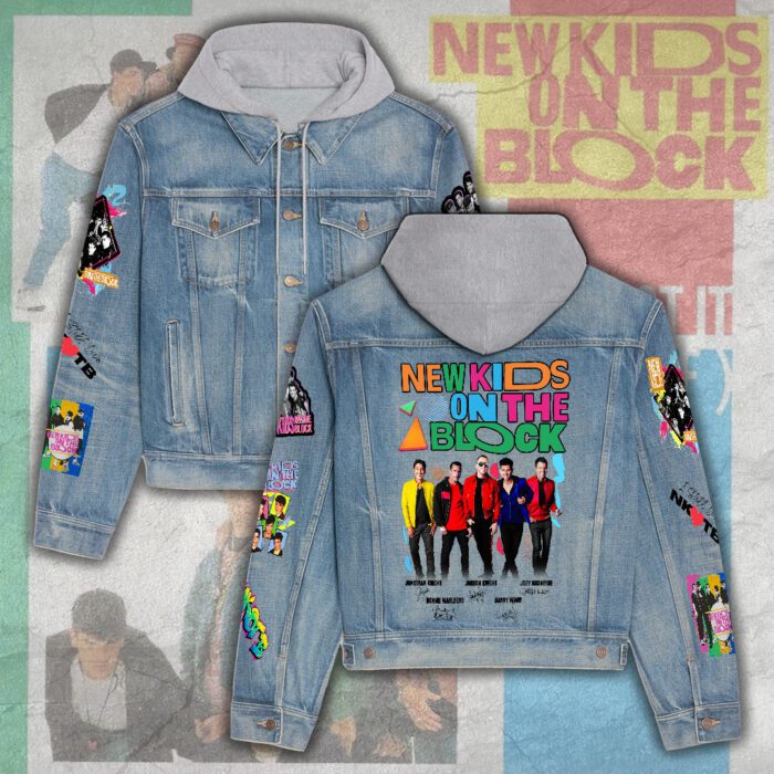 NKOTB Women's Denim Hood Jacket GDN129