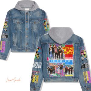 New Kids On The Block Hooded Denim Jacket LDN1098