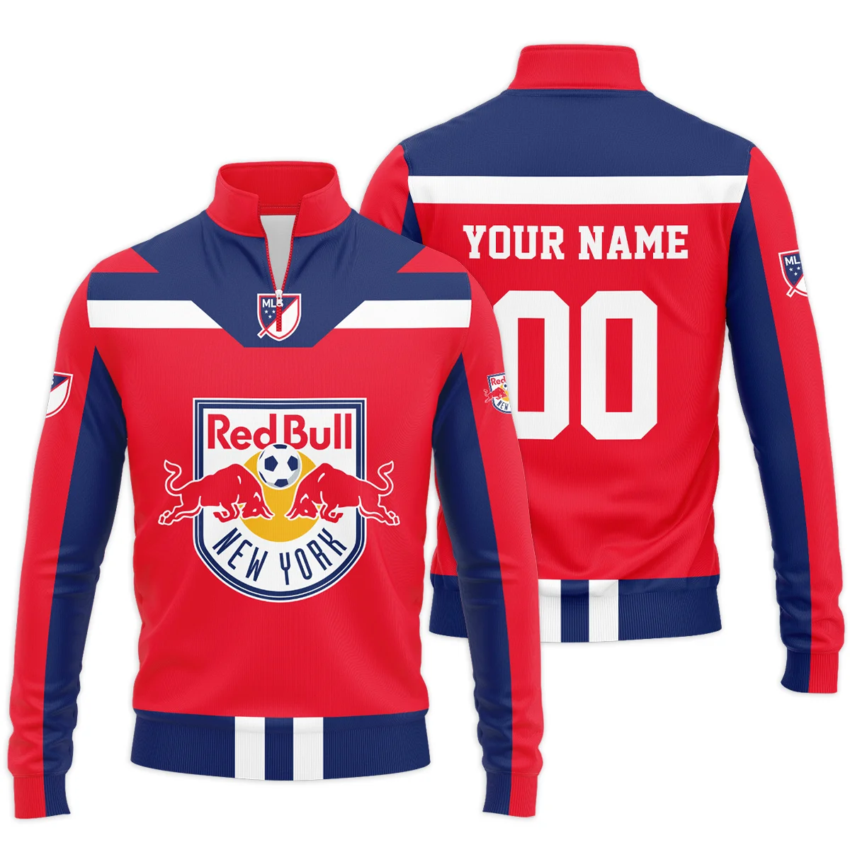 New York Red Bulls MLS Quarter Zip Jacket LQZ1131