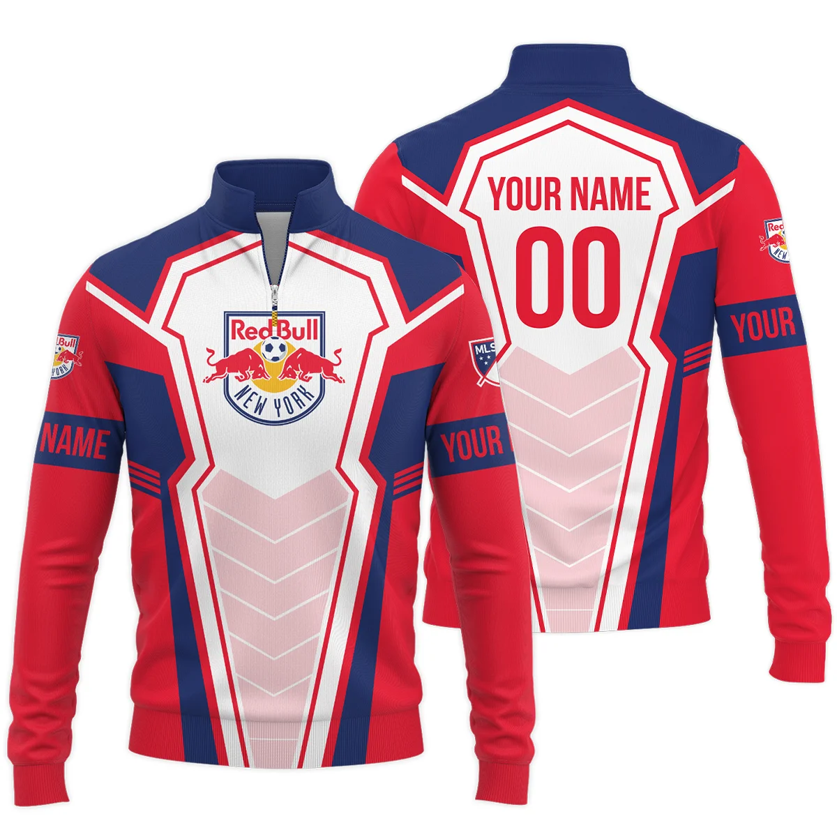 New York Red Bulls MLS Quarter Zip Jacket LQZ1183