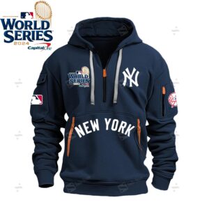 New York Yankees 2024 World Series Quarter Zip Hoodie WSC1004